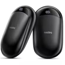 Therma Buddy 2-in-1 Rechargeable Hand Warmers (Digital Display, Magnetic Pair)